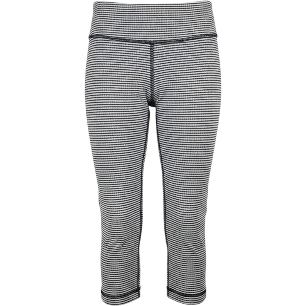 Lululemon Wunder Under Crop Black White Gingham Check Yoga Leggings Size 4